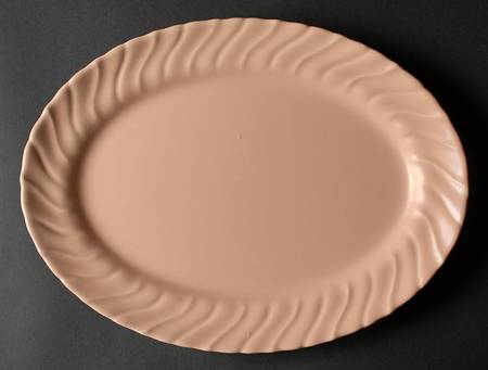 Coronado Coral Beige (Matte) 11" Oval Serving Platter