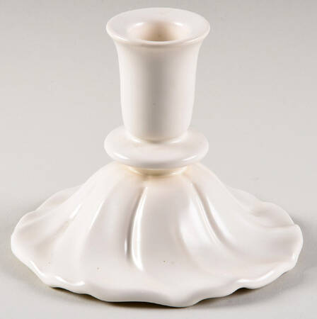 Coronado Off White (Glossy) Single Light Candlestick by Franciscan