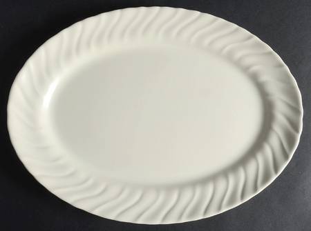 Coronado Off White (Glossy) 11" Oval Serving Platter