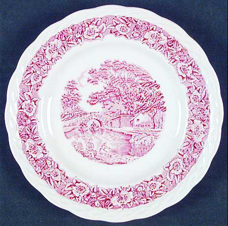 Countryside Red Salad Plate