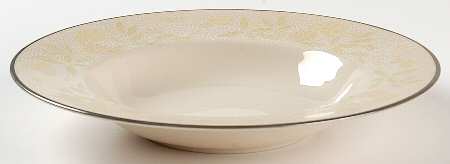 Crinoline (Pale Yellow) Rim Soup Bowl