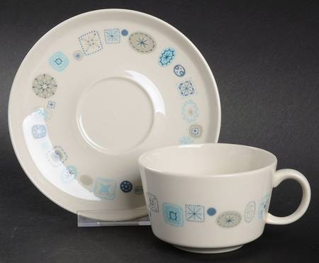 Del Mar Flat Cup & Saucer Set