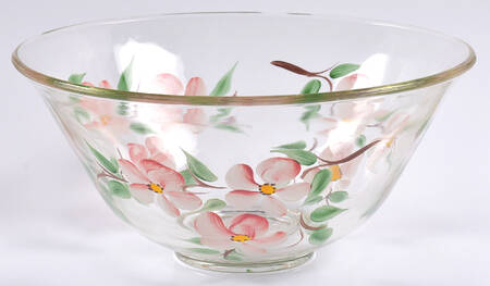 Desert Rose (USA Backstamp) 10" Glassware Salad Bowl