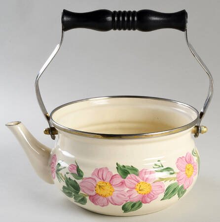 Desert Rose (USA Backstamp) Metal Kettle No Lid