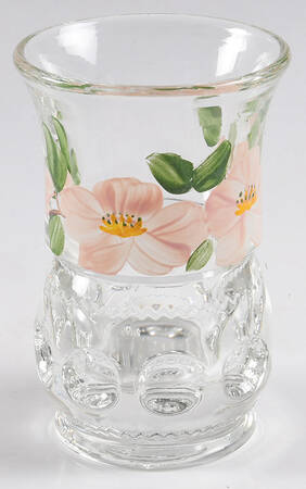 Desert Rose (USA Backstamp) Tiffin Glassware Flat Juice