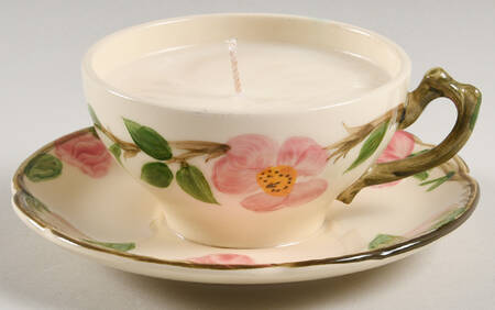 Desert Rose (USA Backstamp) Scented Cup & Saucer Candle-Ocean  HC
