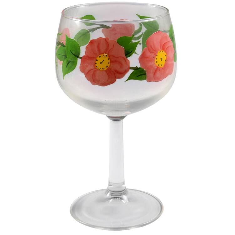 Desert Rose (USA Backstamp) 12 Oz Glassware Goblet