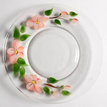 Desert Rose (USA Backstamp) Glassware Dessert Plate