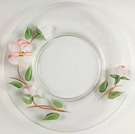 Desert Rose (USA Backstamp) Glassware Dessert Plate