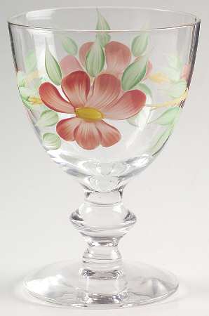 Desert Rose (USA Backstamp) 8 Oz Imperial Glassware Goblet