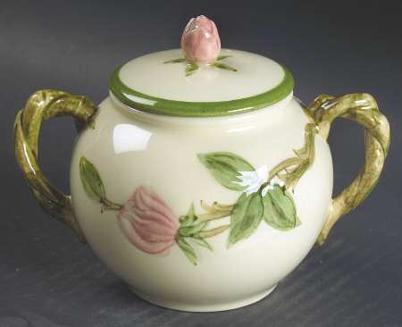 Desert Rose (USA Backstamp) Sugar Bowl & Lid