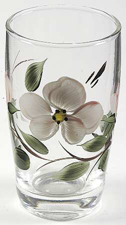 Desert Rose (USA Backstamp) 4" Glassware Libby Tulip Tumbler