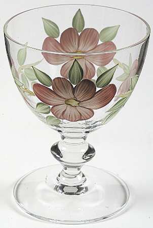 Desert Rose (USA Backstamp) Imperial Glassware Wine