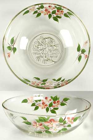 Desert Rose (USA Backstamp) 10" Glassware Salad Bowl