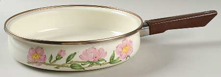 Desert Rose (USA Backstamp) 9" Metal Skillet No Lid