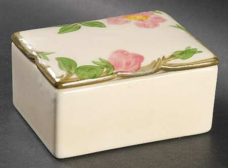 Desert Rose (USA Backstamp) Cigarette Box & Lid