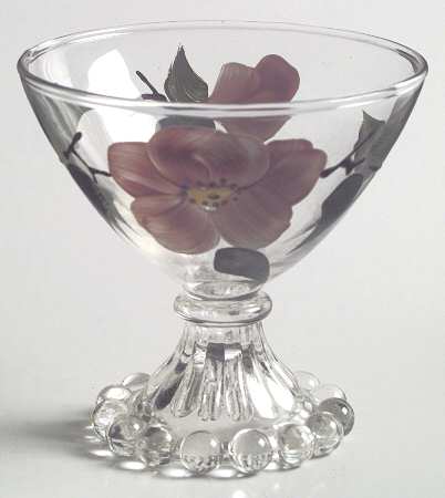 Desert Rose (USA Backstamp) Anchor Hocking Glassware Sherbet