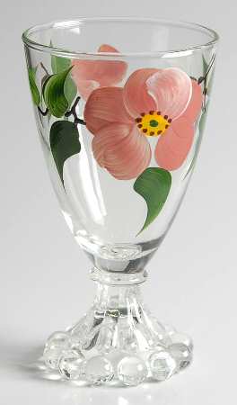 Desert Rose (USA Backstamp) Anchor Hocking Glassware Juice/Wine