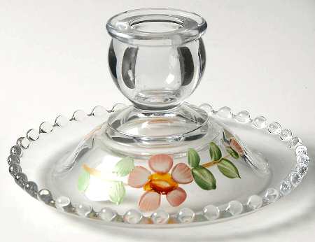 Desert Rose (USA Backstamp) Glassware Hurricane Bottom