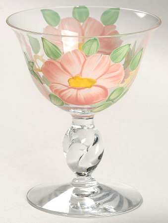 Desert Rose (USA Backstamp) Imperial Twist Glassware Liquor Cocktail