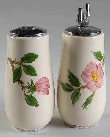 Desert Rose (USA Backstamp) Cylindrical Salt & Pepper Mill