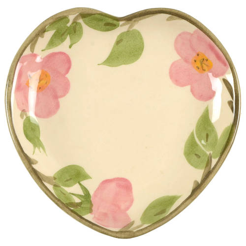 Desert Rose (England and Portugal Backstamp) Heart Shaped Dish