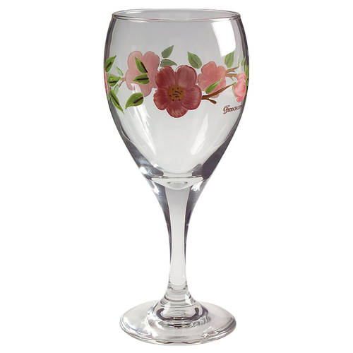 Desert Rose (England and Portugal Backstamp) 10 Oz Glassware Wine Goblet