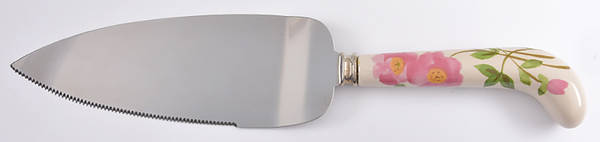 Desert Rose (England and Portugal Backstamp) Pie & Cake Server with Stainless Blade
