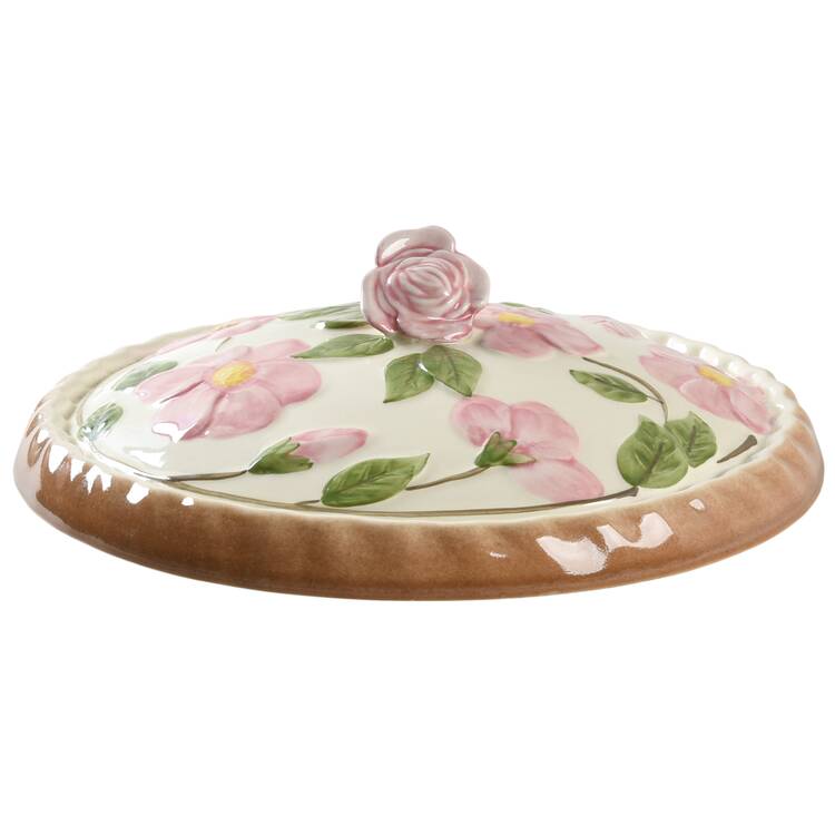 Desert Rose (England and Portugal Backstamp) Ceramic Lid for Pie Plate