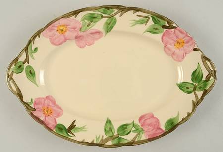 Desert Rose (England and Portugal Backstamp) 12" Oval Serving Platter