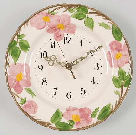Desert Rose (England and Portugal Backstamp) Clock Plate