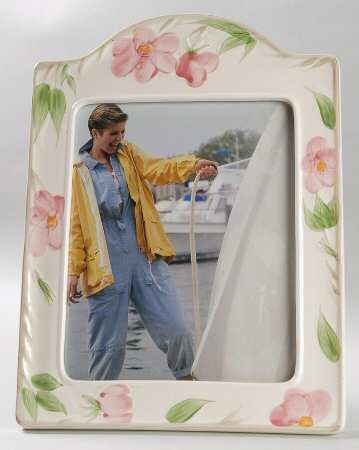 Desert Rose (England and Portugal Backstamp) 14" Picture Frame