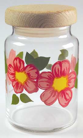 Desert Rose (England and Portugal Backstamp) Medium Glassware Canister