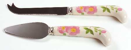 Desert Rose (England and Portugal Backstamp) 2-Piece Cheese Set (Knife and Server)