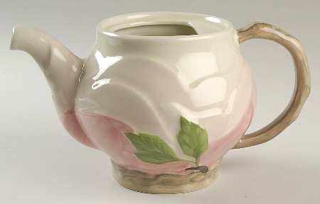 Desert Rose (England and Portugal Backstamp) Figural Teapot No Lid