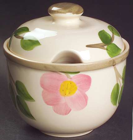 Desert Rose (England and Portugal Backstamp) Preserve Jar & Lid