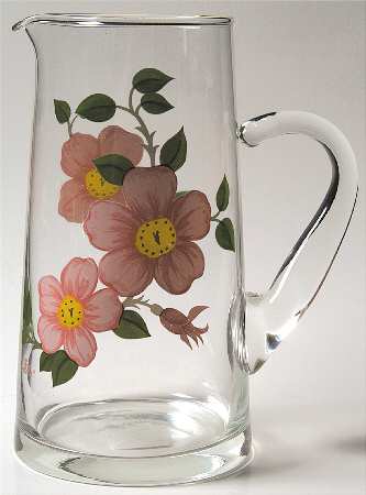 Desert Rose (England and Portugal Backstamp) 48 Oz Glassware Pitcher