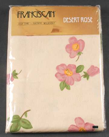 Desert Rose (England and Portugal Backstamp) Rectangular Tablecloth 60" X 104"
