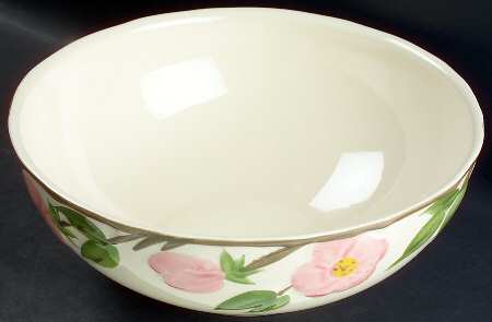 Desert Rose (England and Portugal Backstamp) 10" Large Salad Serving Bowl
