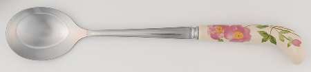 Desert Rose (England and Portugal Backstamp) Salad Serving Spoon with Stainless Bowl