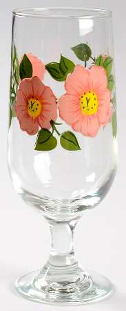 Desert Rose (England and Portugal Backstamp) 12 Oz Glassware Iced Tea