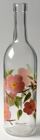 Desert Rose (England and Portugal Backstamp) Glassware Bottle No Stopper
