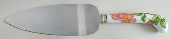 Desert Rose (England and Portugal Backstamp) Pie & Cake Server with Stainless Blade