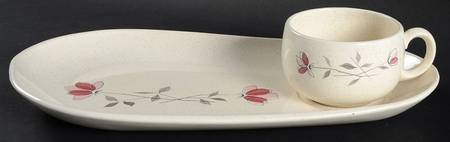 Duet Snack Plate & Cup Set by Franciscan