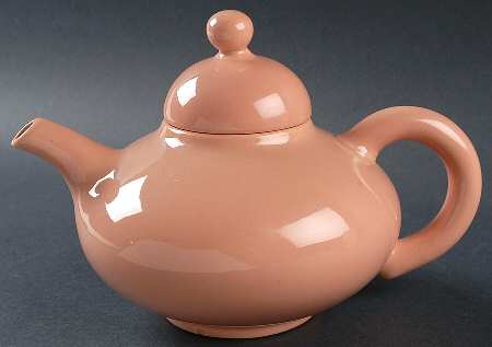 El Patio Coral (Glossy) Teapot & Lid