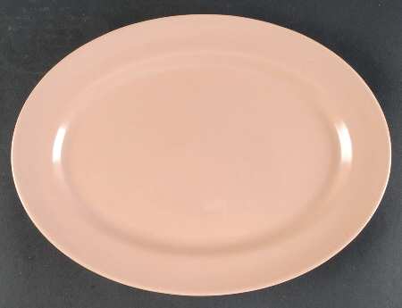 El Patio Coral (Matte) 11" Oval Serving Platter
