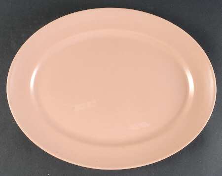 El Patio Coral (Matte) 13" Oval Serving Platter