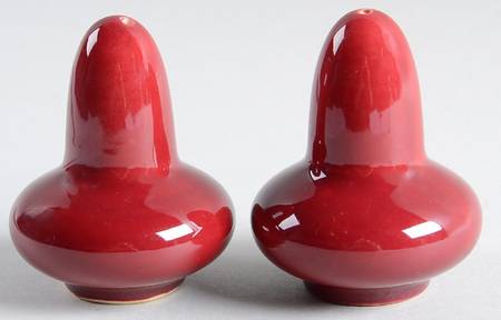 El Patio Maroon (Glossy) Salt & Pepper Set