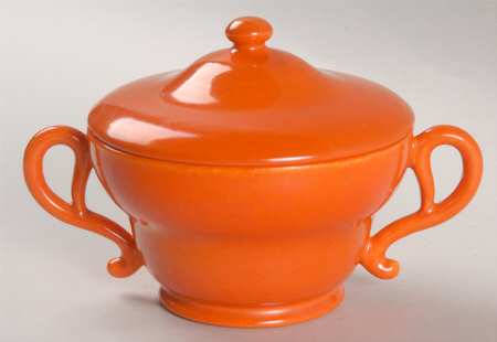 El Patio Red (Glossy) Sugar Bowl & Lid