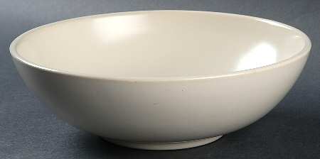 El Patio White (Matte) 8" Round Vegetable Bowl